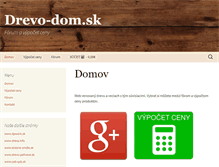 Tablet Screenshot of drevo-dom.sk